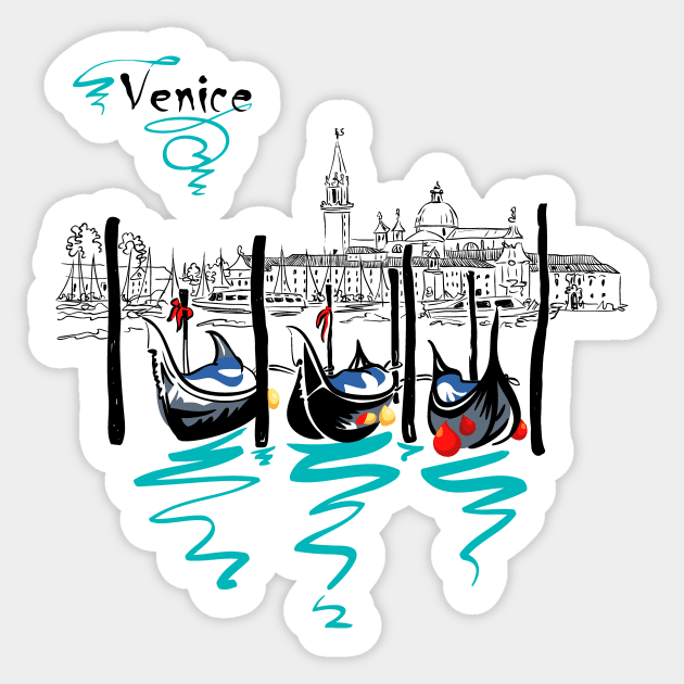 Gondolas Sticker by kavalenkava